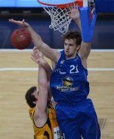 Basketball 1. Bundesliga 2012/2013:  Walter Tigers Tuebingen - Fraport Skyliners Frankfurt
