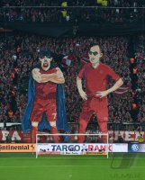 Fussball DFB Pokal Halbfinale 14/15: FC Bayern Muenchen - Borussia Dortmund