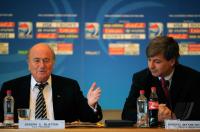 Fussball Frauen FIFA U 20  WM  2008      Pressekonferenz FIFA Praesident Joseph S. Blatter