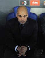 FUSSBALL International Primera Division 11/12:  Trainer Josep Guardiola (Barca)