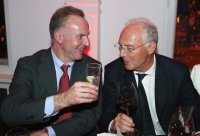 Fussball Champions Party 2013: FC Bayern Muenchen nach dem Gewinn des Triple