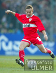 FUSSBALL Bundesliga: Stuttgart, HELDT, Einzelaktion am Ball