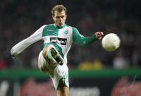 Fussball 1. Bundesliga: Werder, JENSEN Einzelaktion