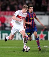 FUSSBALL  International CHL 09/10 : VfB Stuttgart -  FC Barcelona