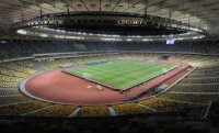Fussball Olympiastadion in Kiew
