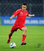 Fussball International Testspiel: Alexander Ryazantsev (Russland)