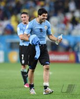 FUSSBALL WM 2014: JUBEL Luis SUAREZ (Uruguay)