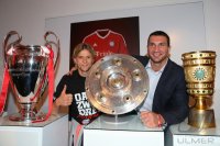 Fussball Champions Party 2013: FC Bayern Muenchen nach dem Gewinn des Triple