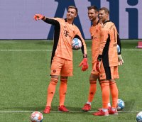 Fussball 1. Bundesliga Saison 21/22: Teampraesentation FC Bayern Muenchen