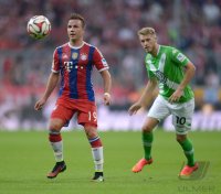 Fussball 1. Bundesliga Saison 14/15: FC Bayern Muenchen - VfL Wolfsburg
