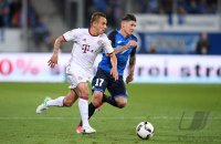 Fussball 1. Bundesliga Saison 2016/2017: TSG 1899 Hoffenheim - FC Bayern Muenchen
