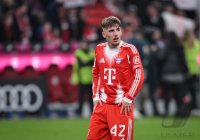 Fussball 1. Bundesliga  Saison  2025/2026  25. Spieltag FC Bayern Muenchen -  Borussia Moenchengladbach