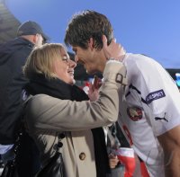 Fussball U21-Europameisterschaft 2011:  Timm Klose (Schweiz) mit Freundin