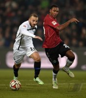 Fussball, 1. Bundesliga  Saison 2014/2015: Hannover 96 - SC Paderborn 07