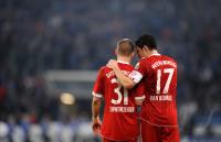 Fussball 1. Bundesliga: Bastian Schweinsteiger, Mark van Bommel (v. li., FCB)