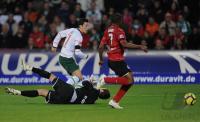 FUSSBALL  1. BUNDESLIGA  09/10  SC Freiburg  - SV Werder Bremen