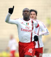 FUSSBALL SERIE A:  JUBEL Clarence Seedorf (AC Mailand)