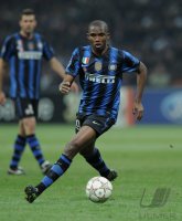 Fussball CHL  Saison 2010/2011:  Samuel Eto o (Inter Mailand)
