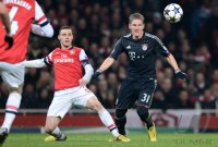 FUSSBALL INTERNATIONAL CHL ACHTELFINALE 12/13:  FC Arsenal London - FC Bayern Muenchen