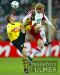 Fussball 1. Bundesliga: Dortmund - Koeln, Zweikampf