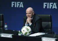 Fussball International Pressekonferenz FIFA Praesident Gianni Infantino (Schweiz)