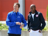 Leichtahtletik, Bernard Lagat (USA) und Olympiasieger von 1992 Dieter Baumann