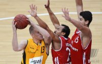 Basketball 1. Bundesliga 2012/2013 Testspiel:  Walter Tigers Tuebingen - FC Bayern Muenchen