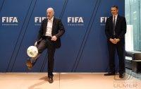 FIFA Praesident Gianni Infantino (Schweiz) erster Tag im Home of Fifa