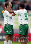 Fussball Bundesliga: Bremen - Leverkusen, jubel Bremen