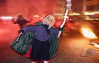 Schwaebisch-alemannische Fastnacht / Fasnet Rottenburg Hexentanz 2015