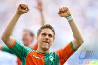 Fussball 1. Bundesliga: Hamburg - Bremen, KLASNIC jubelt