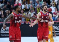 Basketball 1. Bundesliga 16/17 Hauptrunde: Walter Tigers Tuebingen - FC Bayern Muenchen