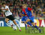 FUSSBALL CHL   FC Basel - FC Valencia    Spielszene