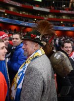 FUSSBALL INTERNATIONAL CHL ACHTELFINALE 12/13:  FC Arsenal London - FC Bayern Muenchen