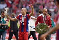 Fussball, 1. Bundesliga  Saison 13/14: JUBEL Trainer Pep Guardiola (FC Bayern Muenchen)