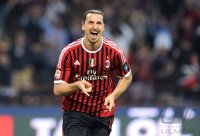 FUSSBALL SERIE A:  JUBEL Zlatan Ibrahimovic (AC Mailand)