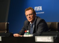Fussball  International: FIFA Praesident Joseph S. Blatter (Schweiz)