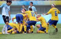 FUSSBALL  Olympia 2008   Vorrunde  Frauen   Schweden - Argentinien