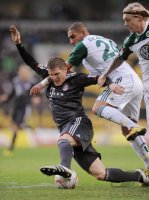 Fussball 1. Bundesliga  Saison 2010/2011: VfL Wolfsburg - FC Bayern Muenchen