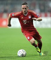 Fussball CHL  Saison 2011/2012: Franck Ribery (FC Bayern Muenchen)