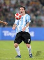FUSSBALL  Olympia 2008  Halbfinale Maenner Argentinien  MESSI