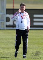 Fussball 1. Bundesliga: Training beim FC Bayern Muenchen