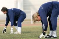 Fussball Training Deutsche Nationalmannschaft, KAHN und LEHMANN
