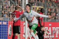 Fussball 1. Bundesliga  Saison 2010/2011:  SC Freiburg - SV Werder Bremen