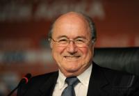FUSSBALL WM 2010   Abschluss PK FIFA  Praesident BLATTER