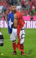 Fussball 1. Bundesliga Saison 2016/2017: JUBEL Arturo Vidal (FC Bayern Muenchen)