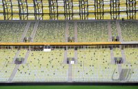 Fussball International EM 2012 : Uebersicht der PGE Arena , EM Stadion von Danzig
