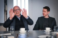 Buendnis 90 / Die Gruenen, Wahlkampf Landtagswahl Baden - Wuerttemberg, Verkehrsminister Winfried Hermann