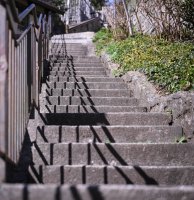 Stadtansicht Horb, Treppen, Perspektive
