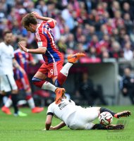 Fussball 1. Bundesliga Saison 14/15: FC Bayern Muenchen - Eintracht Frankfurt